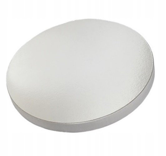 Podkład pod tort styrodur 30 cm okrągły srebrny podkładka pod ciasto mocny