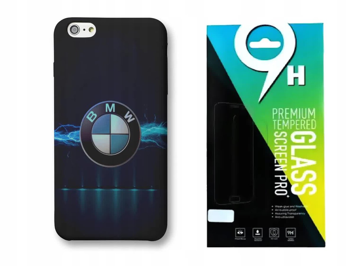 Zestaw Etui Case Do Iphone 12 / 12Pro Nad.Auto Bmw Różn Wzory Wybór+Szkło