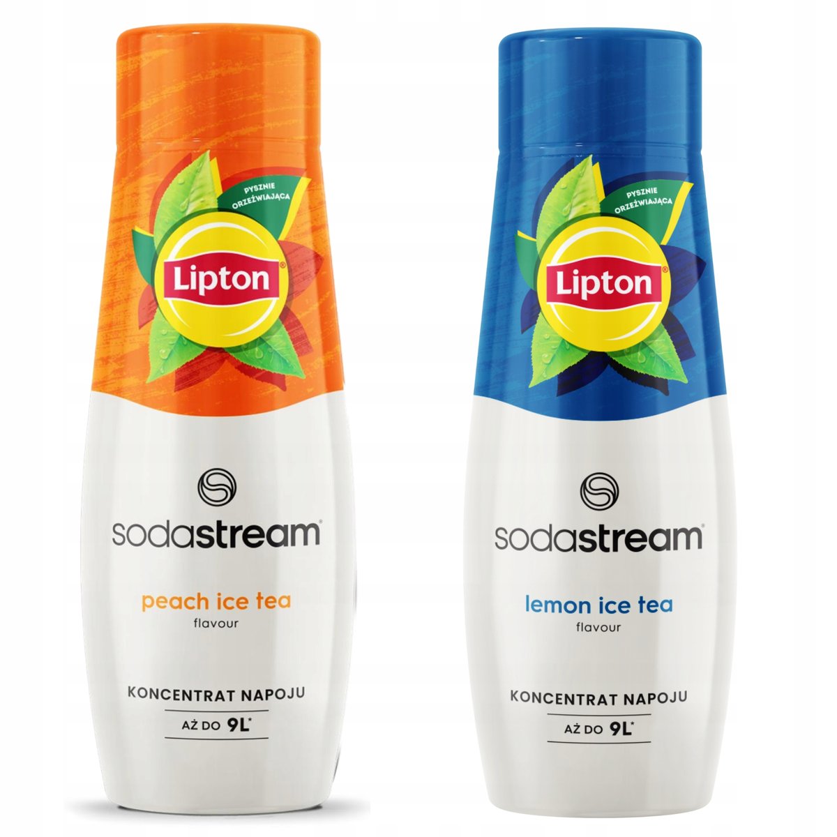 2x Syrop SodaStream Lipton Ice Tea Peach Brzoskwinia + Ice Tea Lemon