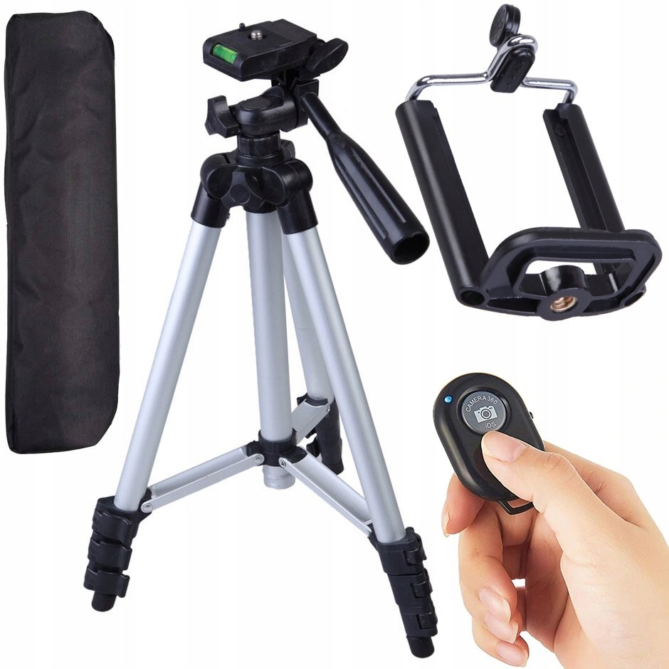STATYW NA TELEFON APARAT TRIPOD + PILOT 103cm
