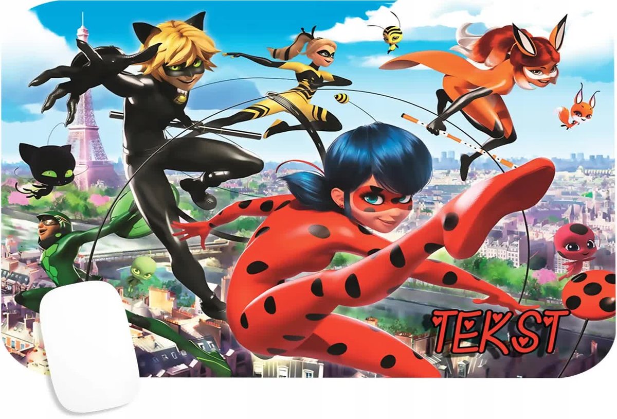 PODKŁADKA POD MYSZKĘ Z NADRUKIEM BIEDRONKA PANTERA WZORY-TEKST -29X36