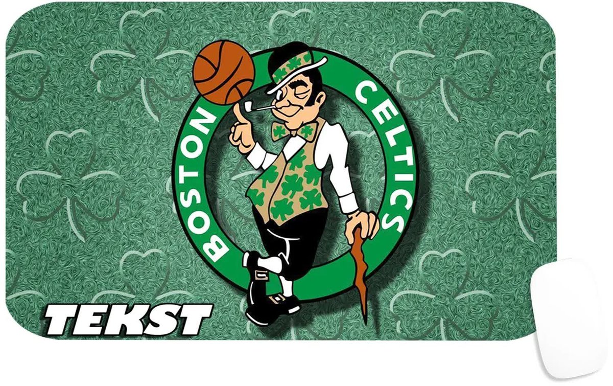PODKŁADKA POD MYSZKĘ Z NADRUKIEM BOSTON CELTICS PREZENT -TEKST -29X36