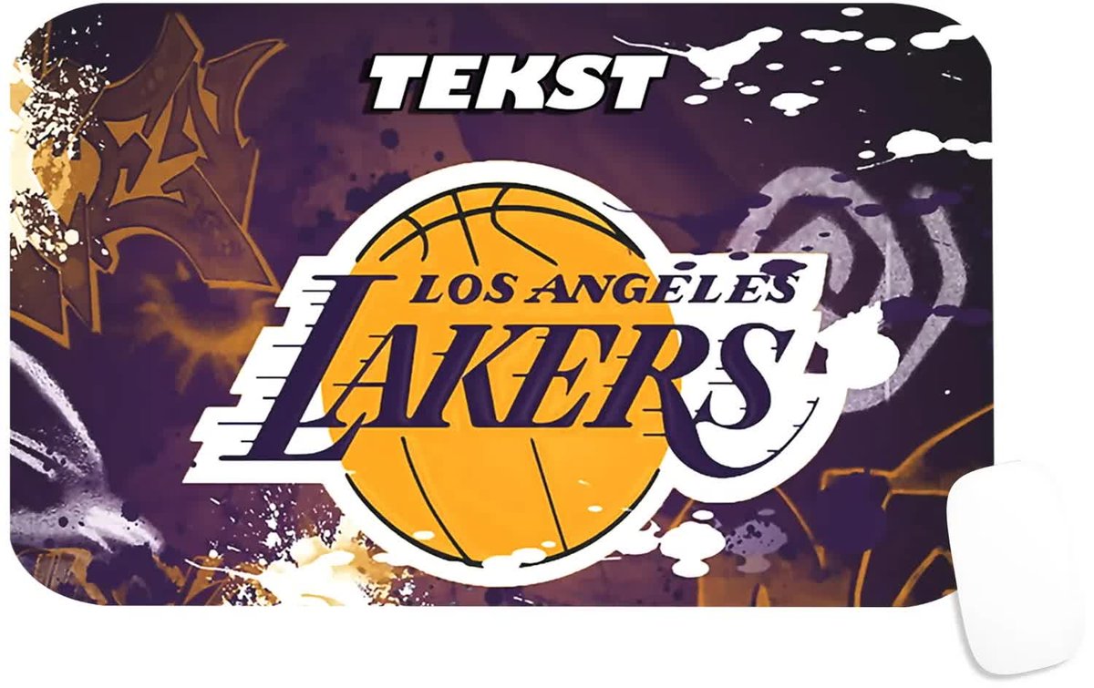 PODKŁADKA POD MYSZKĘ Z NADRUKIEM LA LAKERS NBA PREZENT - TEKST -29X36