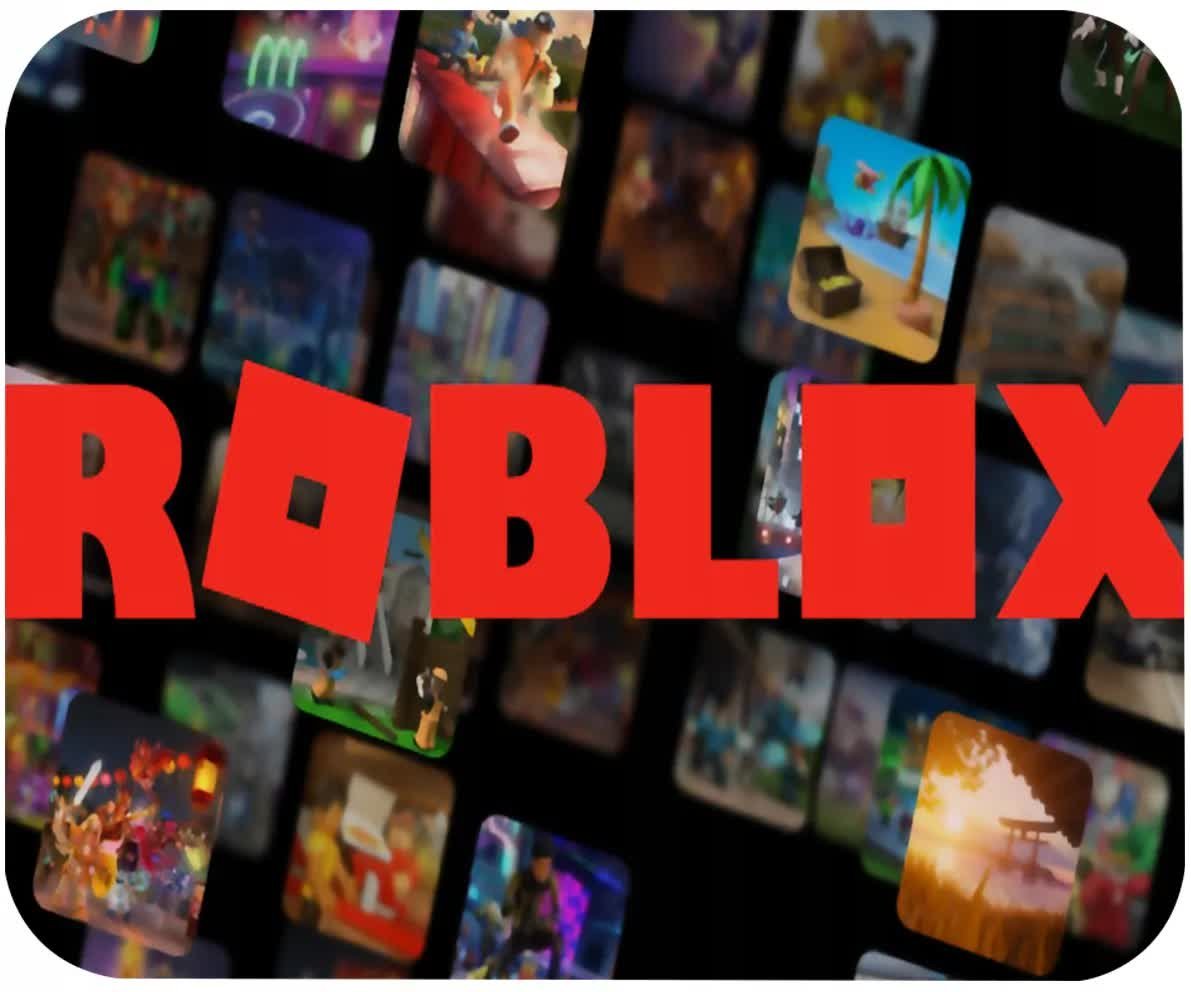 PODKŁADKA POD MYSZKĘ Z NADRUKIEM ROBLOX GIERKI GRY PC - TEKST -29X36
