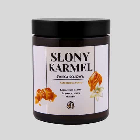 Świeca zapachowa Słony karmel 180ml