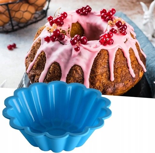 FORMA SILIKONOWA DO BABKI CIASTA BABKA WIELKANOC ŚWIĘTA WZÓR KWIAT