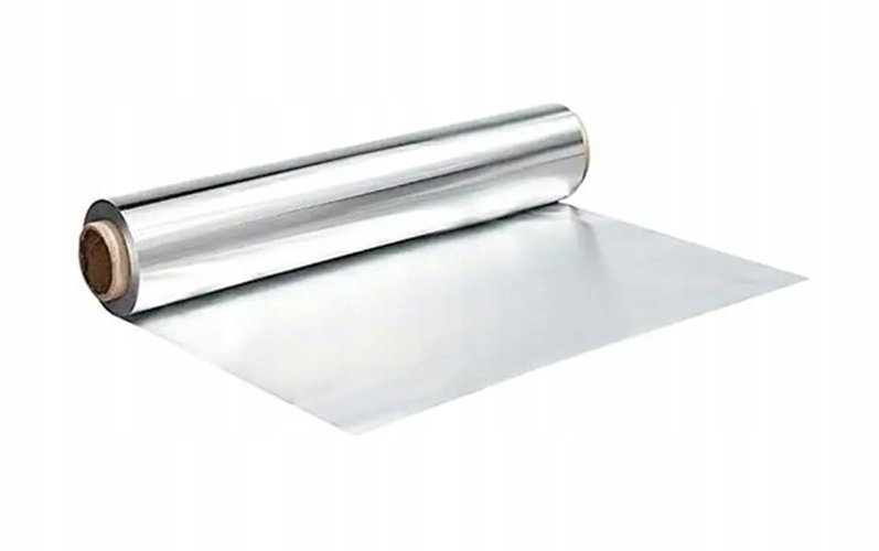 FOLIA ALUMINIOWA SPOŻYWCZA GASTRONOMICZNA szerokość 44cm długość 75m GRUBA