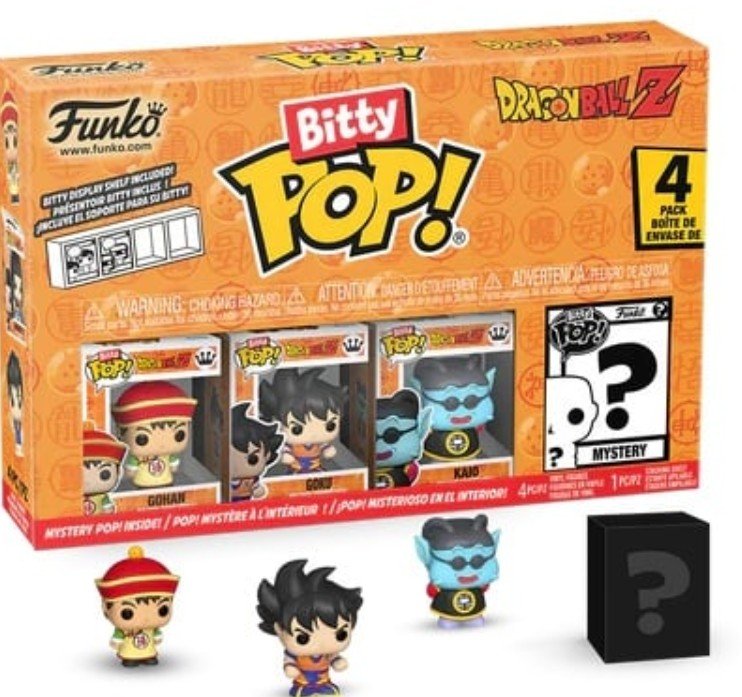 funko pop! dragon ball z bitty pop 4 pack 2.5cm gohan goku kaio figurki