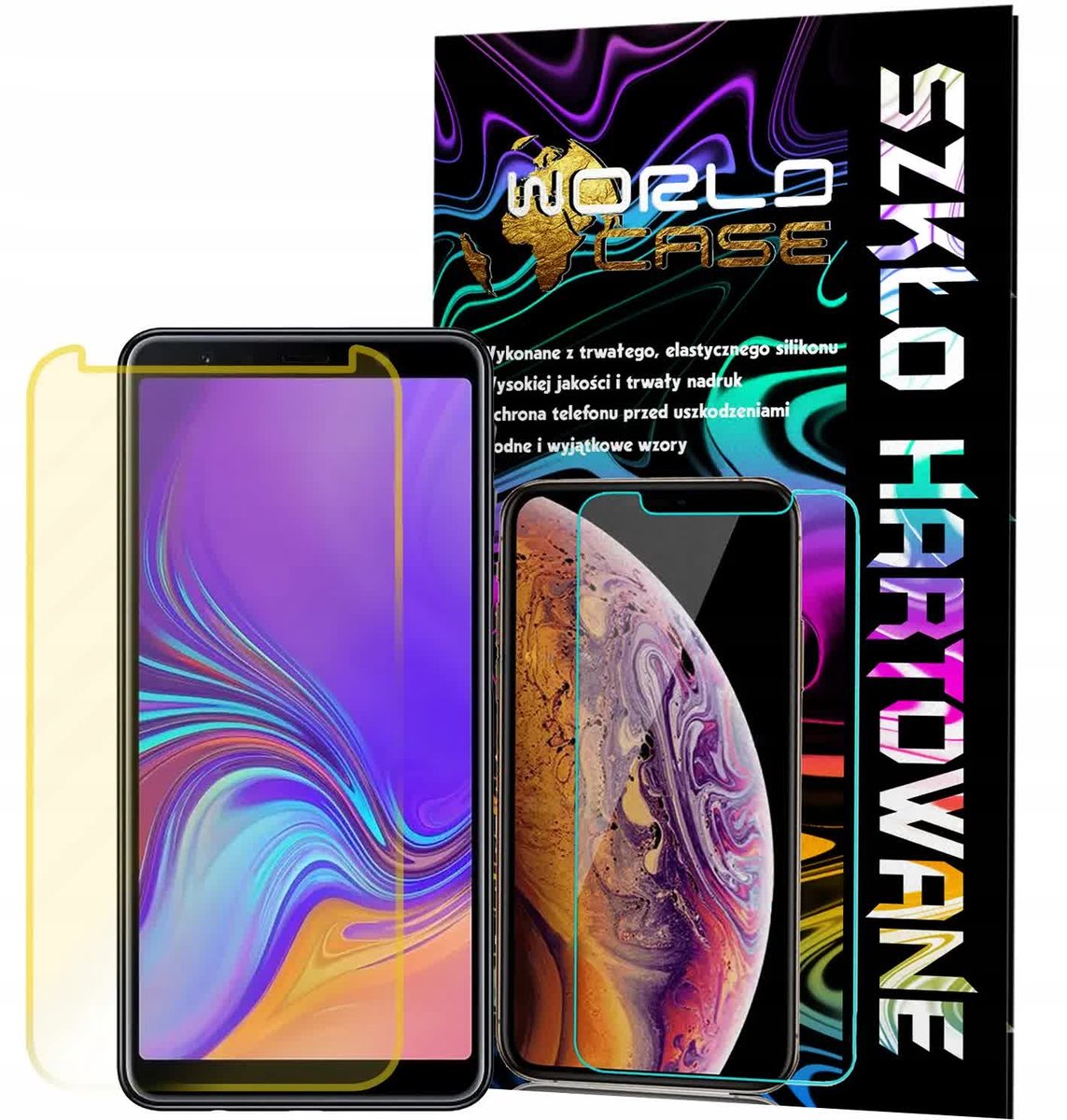 SZKŁO HARTOWANE DO SAMSUNG GALAXY A7 2018 NA EKRAN SZKIEŁKO OCHRONNE