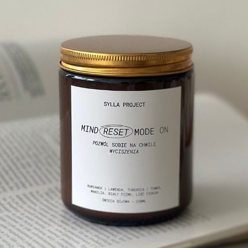 Świeca Sojowa 250 ml - Mind Reset Mode On