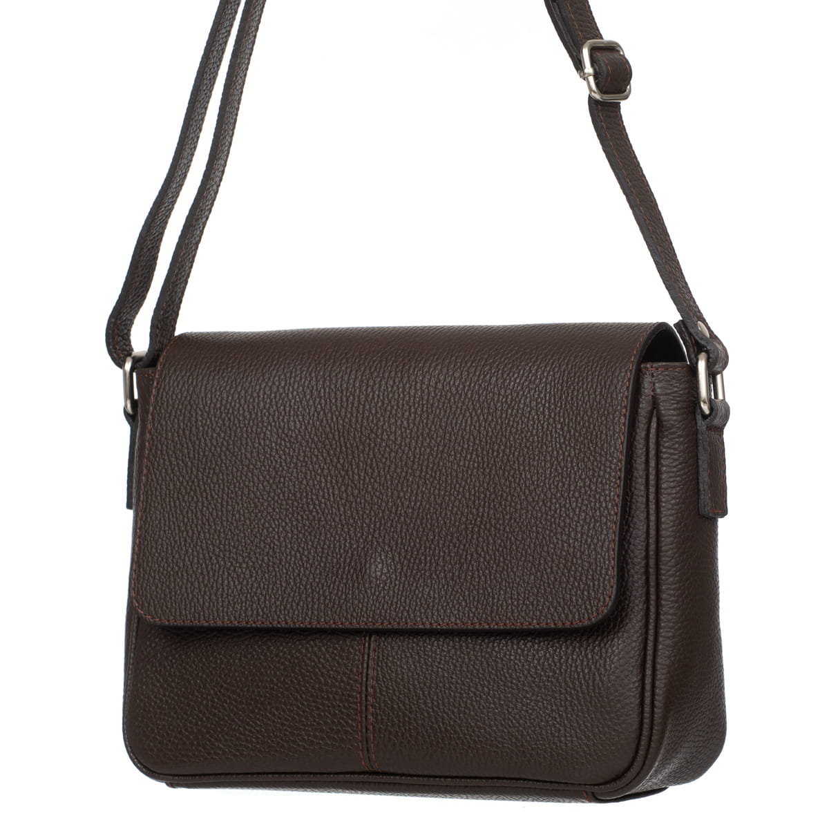 Torebka Skórzana Vera Pelle Bafta Choco