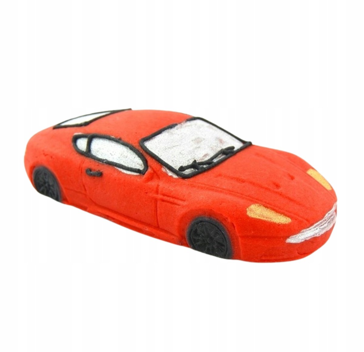 Figurka cukrowa na tort samochód czerwony ozdoby na tort dekoracje urodziny