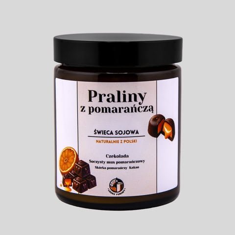 Świeca zapachowa Praliny z pomarańczą 180 ml