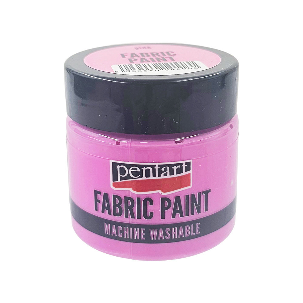 Farba do tkanin - Pentart - różowa 50ml