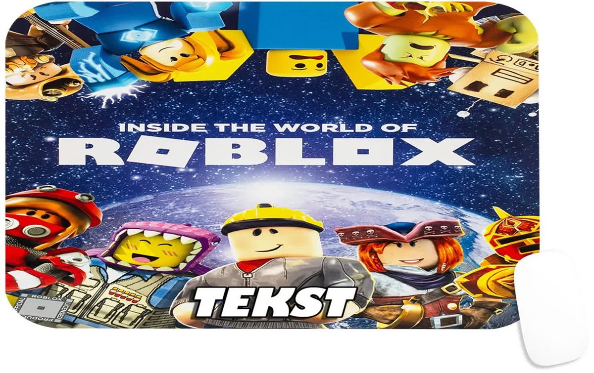 PODKŁADKA POD MYSZKĘ Z NADRUKIEM ROBLOX GRY LUDZIKI-TEKST -29X36