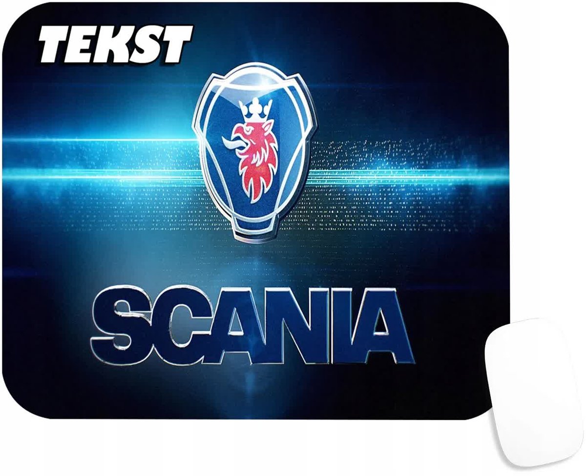 PODKŁADKA POD MYSZKĘ Z NADRUKIEM SCANIA PREZENT TIRY -TEKST -20X24