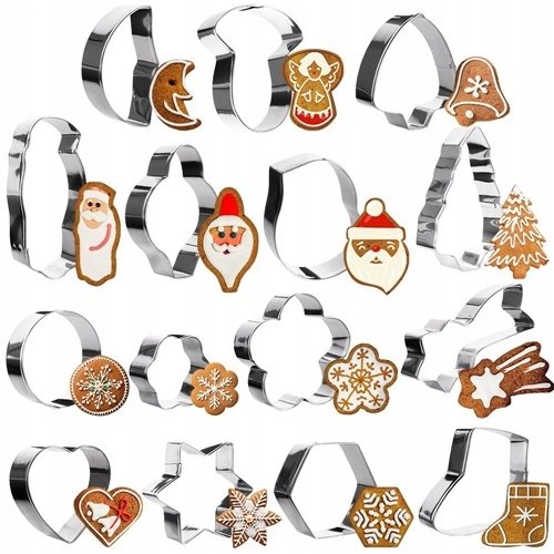 Foremki wykrawacze ciastka pierniki choinka bałwan święta ozdoby świąteczne