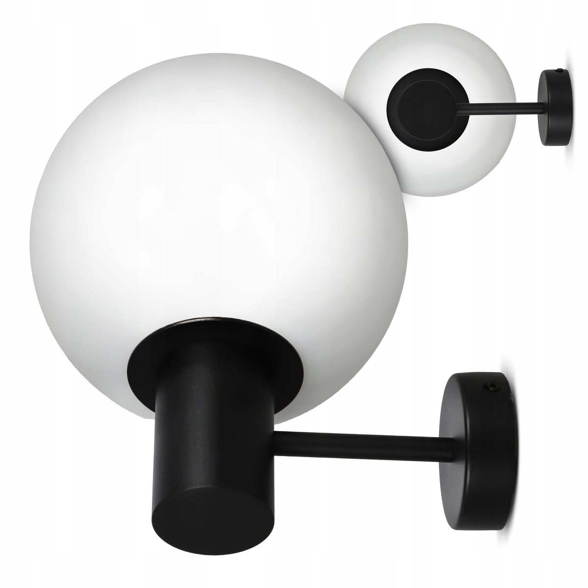 Kinkiet Zewnętrzny Lampa Elewacyjna LED Ogrodowa 1X Żarówka E27 IP54 Kula