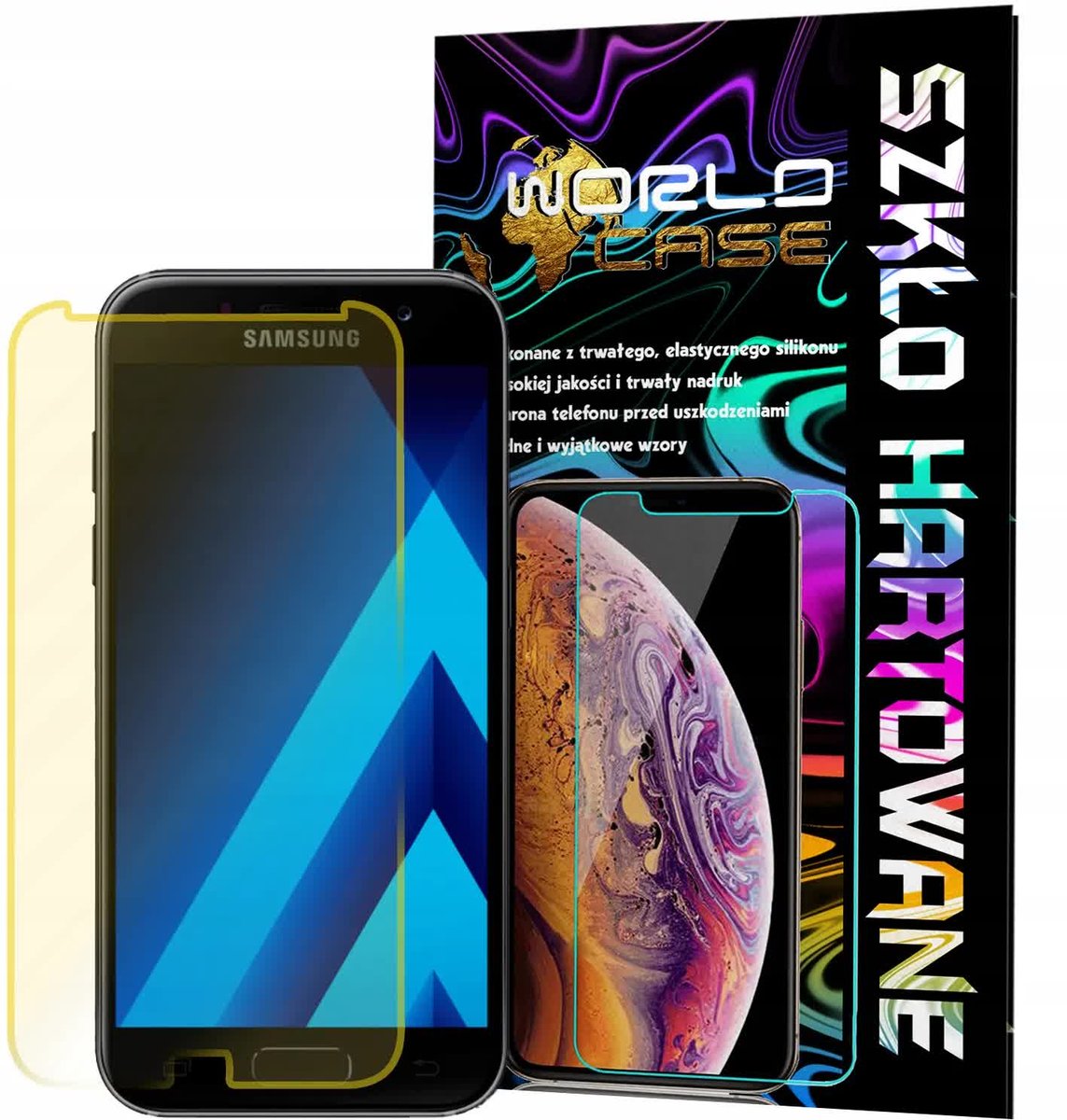 SZKŁO HARTOWANE DO SAMSUNG A5 2017 (A520) LITE NA EKRAN SZKIEŁKO OCHRONNE