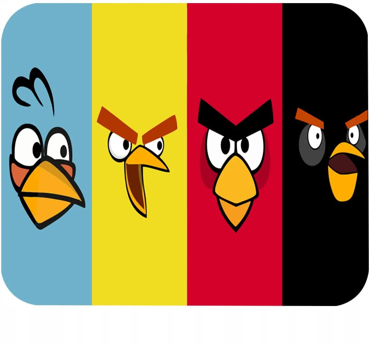 PODKŁADKA POD MYSZKĘ Z ANGRY BIRDS GIERKI GRY PREZENT -TEKST -20X24
