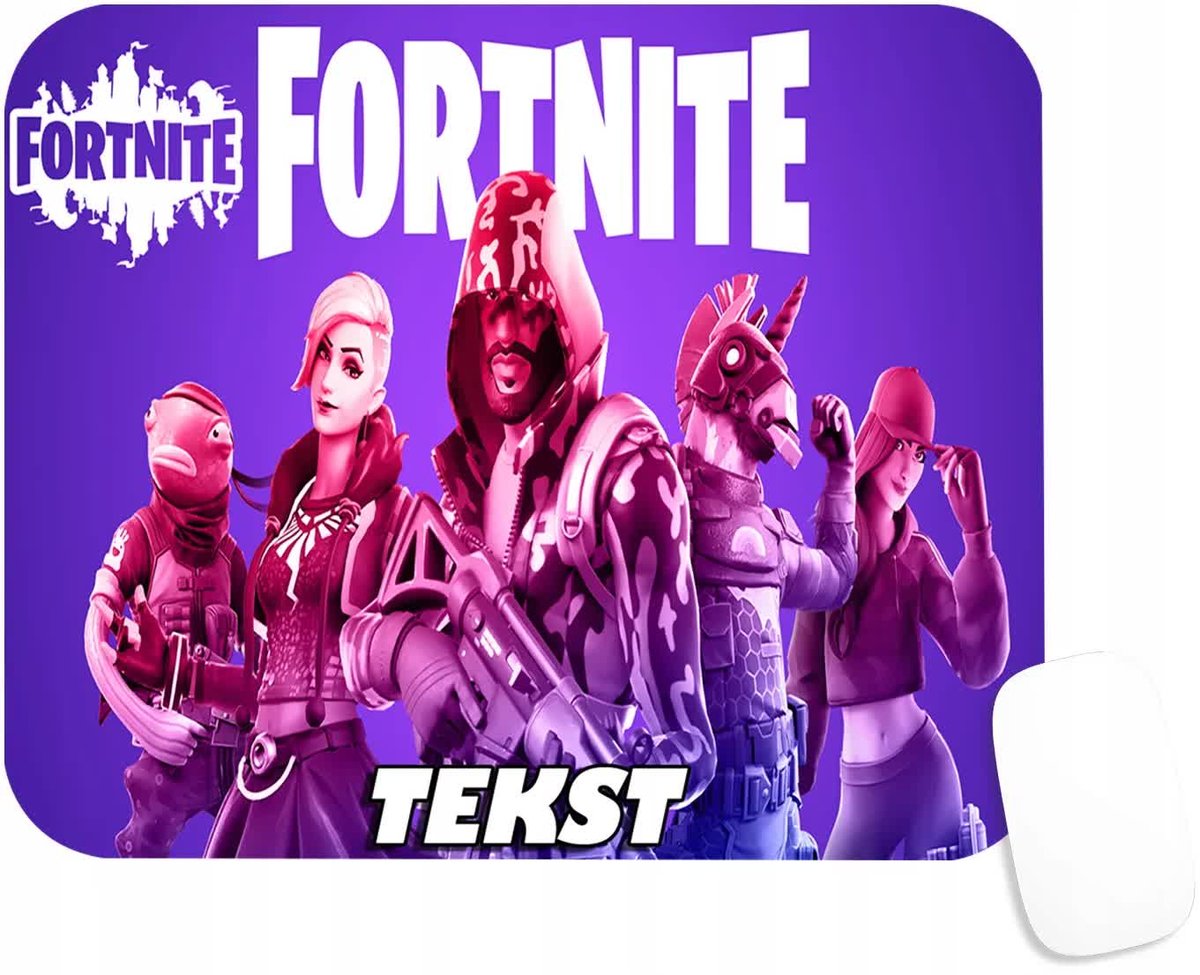 PODKŁADKA POD MYSZKĘ Z NADRUKIEM FORTNAIT GRY PREZENT -TEKST -20X24