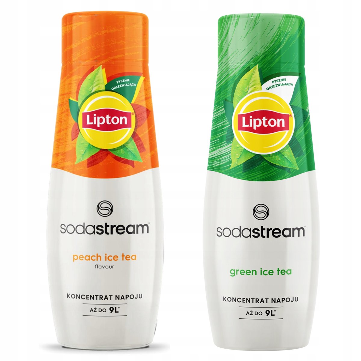 2x syrop Sodastream Lipton Ice Tea Peach Brzoskwinia + Ice Tea Green