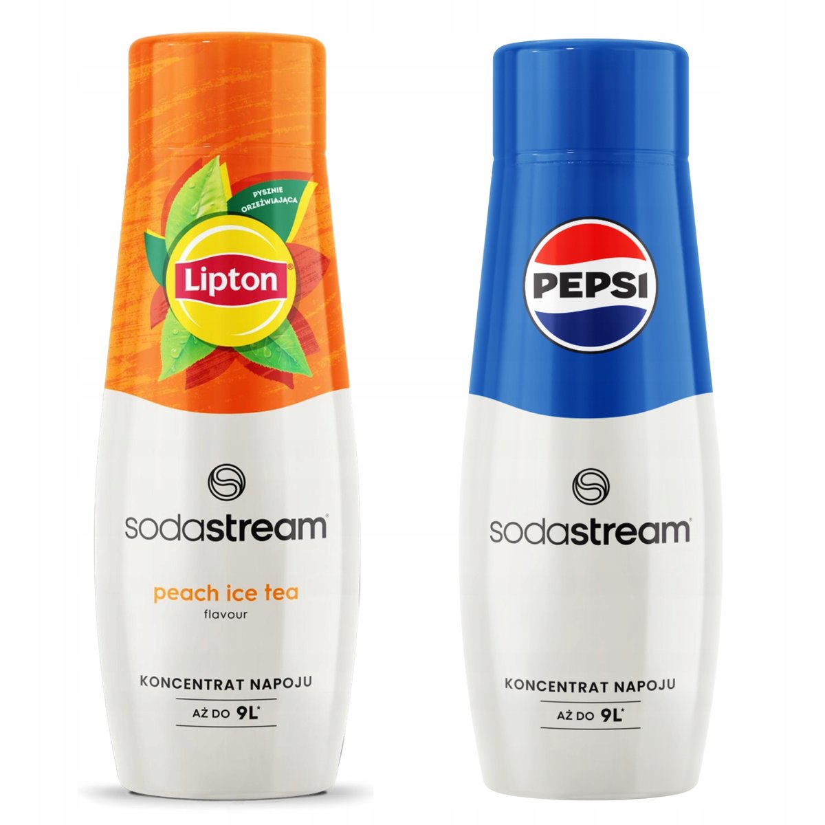 2x Syrop Sodastream Lipton Ice Tea Peach Brzoskwinia + Pepsi Do Saturatora