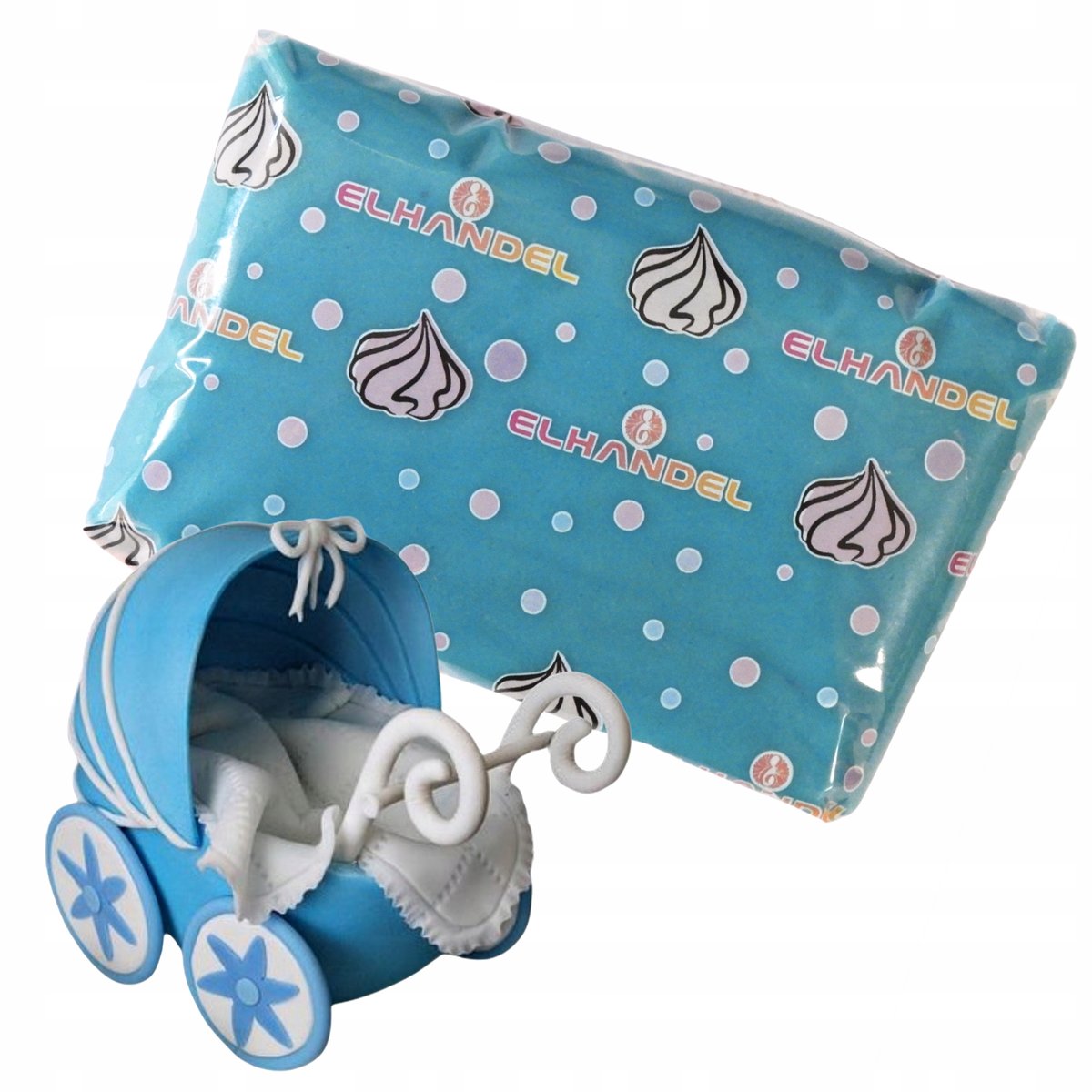 Lukier plastyczny masa cukrowa do dekoracji tortu kolor niebieski 100g