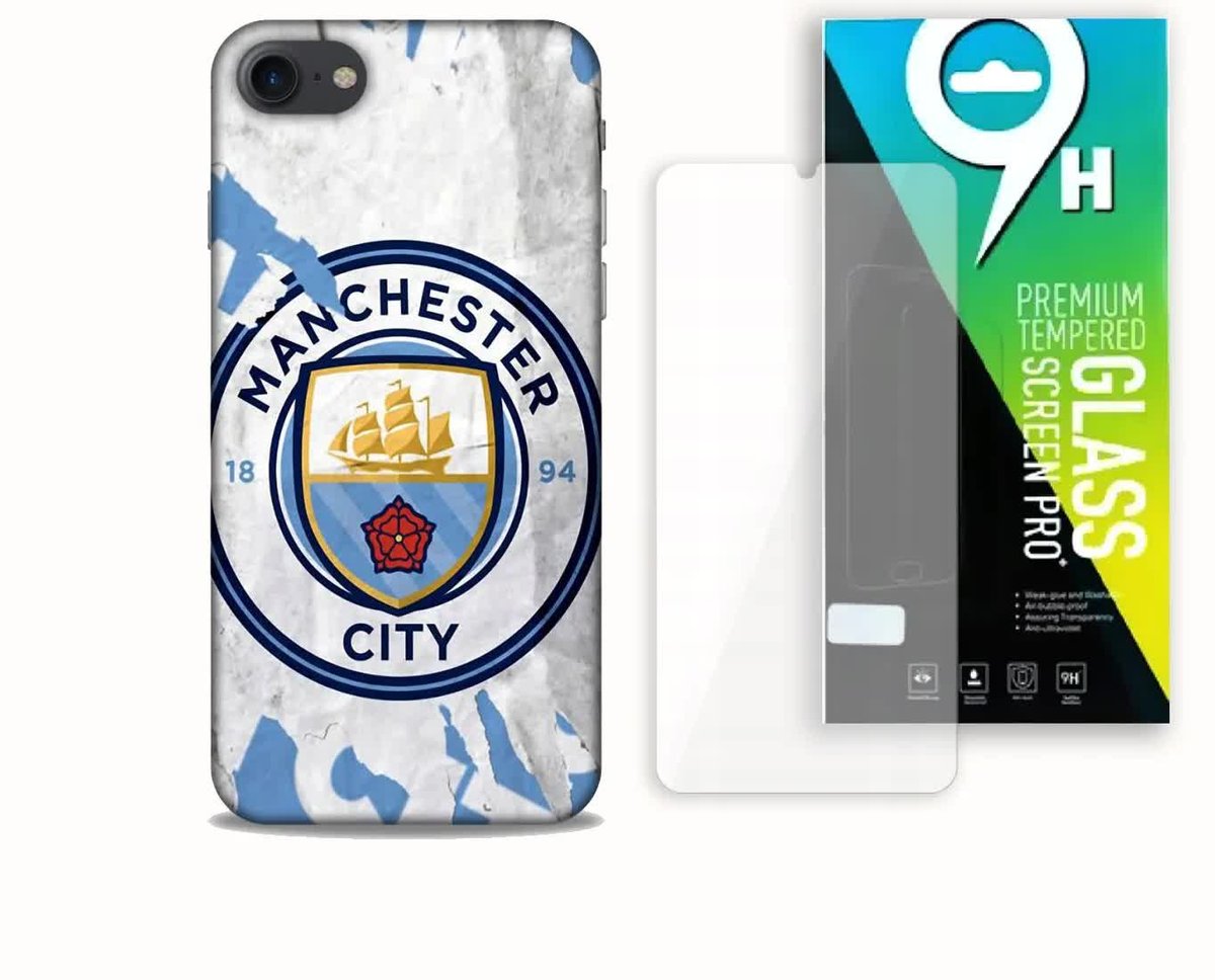 ETUI CASE DO APPLE IPHONE 7 / 8 / SE 20 22 + SZKŁO HARTOWANE- MAN CITY