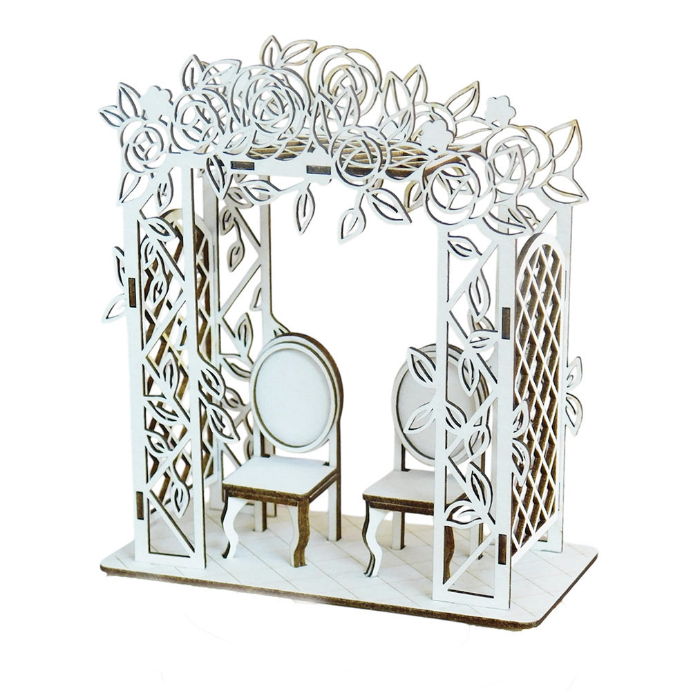 Tekturka pergola 3d z krzesłami - Kreatywna Pracownia