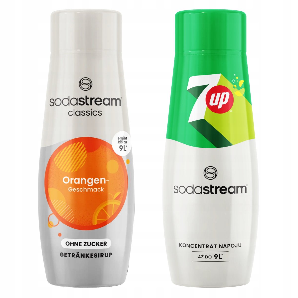 Syropy SodaStream Orange Zero Pomarańcza Bez Cukru + Koncentrat 7UP