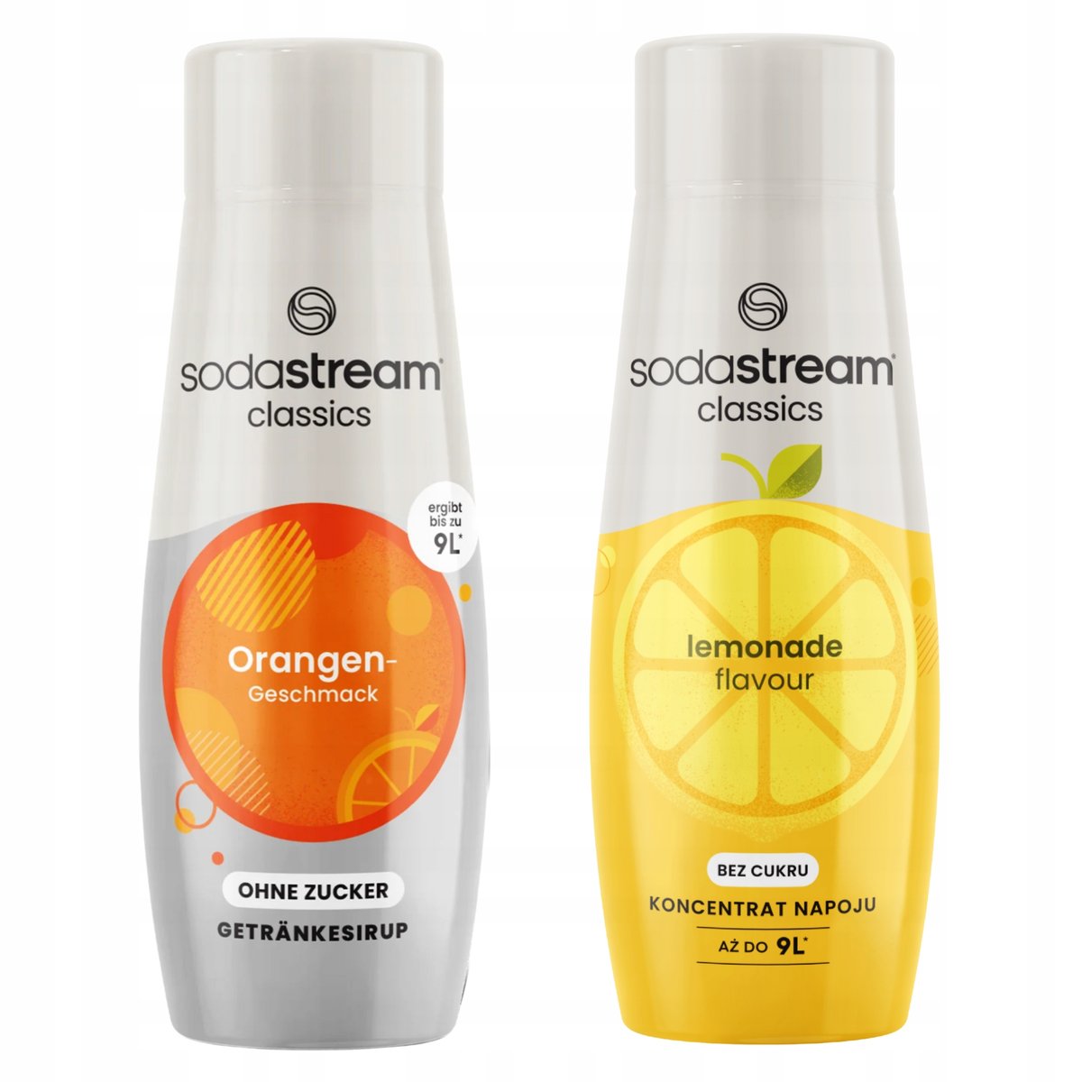 Syropy SodaStream Orange Zero Pomarańcza Bez Cukru + Lemoniada Lemonade