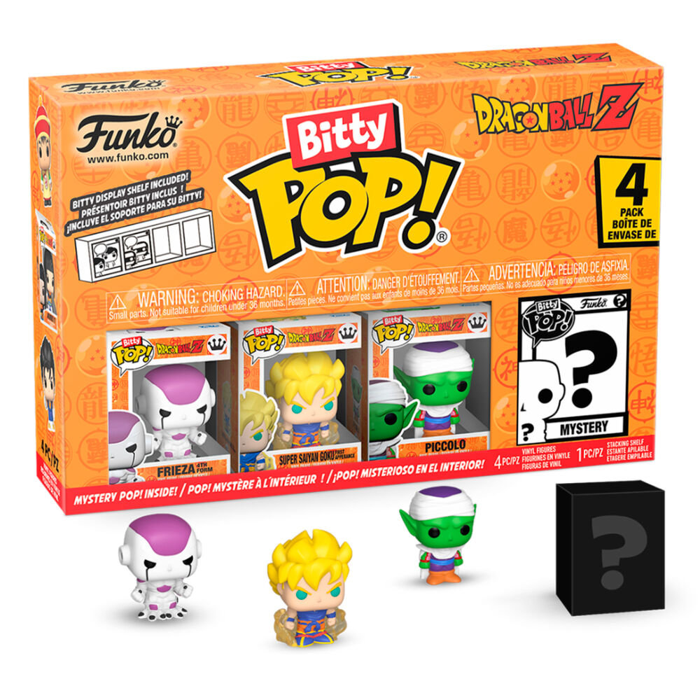 funko pop! dragon ball z bitty 4 pack 2.5cm frieza piccolo goku figurki