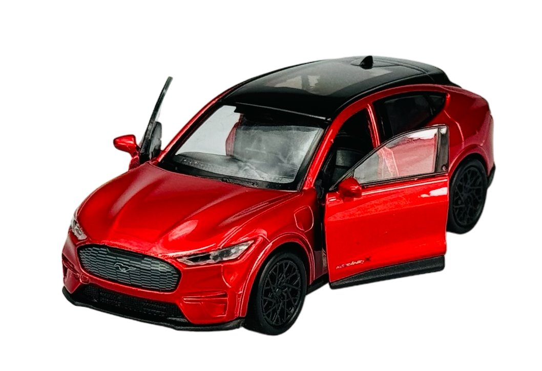 WELLY 2023 FORD MUSTANG MACH-E GT CZERWONY 1:34 SAMOCHÓD NOWY METALOWY MODEL