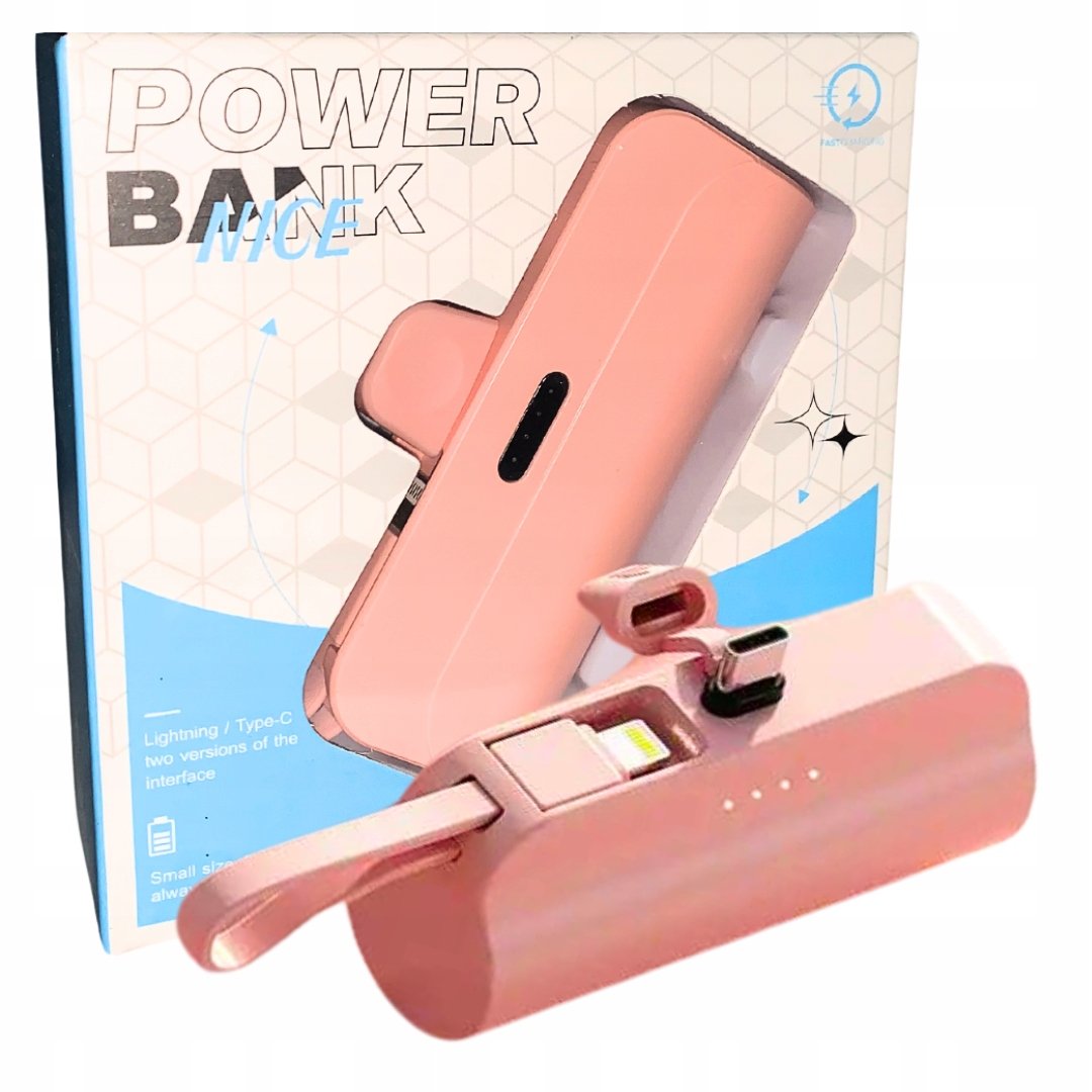 POWERBANK MINI MAŁY PRZENOŚNA ŁADOWARKA MINI USB IPHONE 5000 MAH