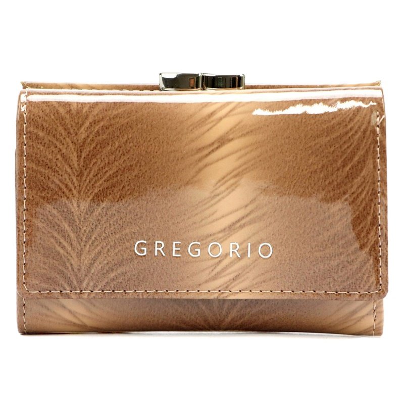Gregorio FF-117 TAUPE portfel damski skórzany beżowy DAR 46