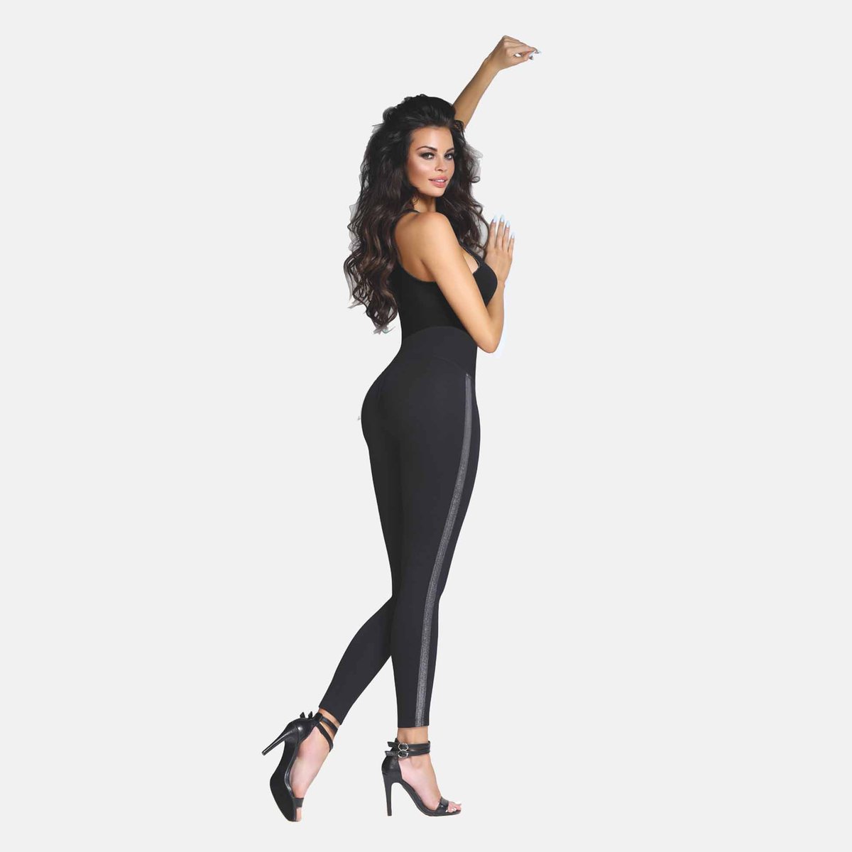 Legginsy damskie czarne Bas Bleu