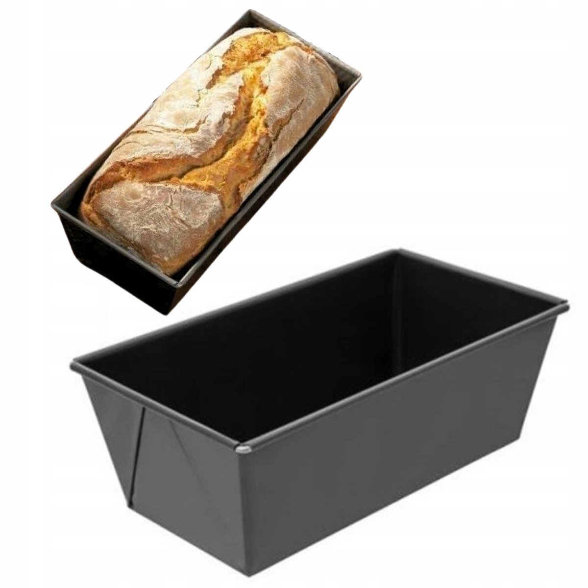 Blacha do pieczenia forma keksówka wąska mała chleb ciasto pasztet 26x11cm