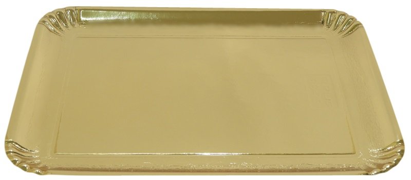 Taca podkład na ciasto złota 30 cm x 40 cm podkładka pod ciasto sztywny