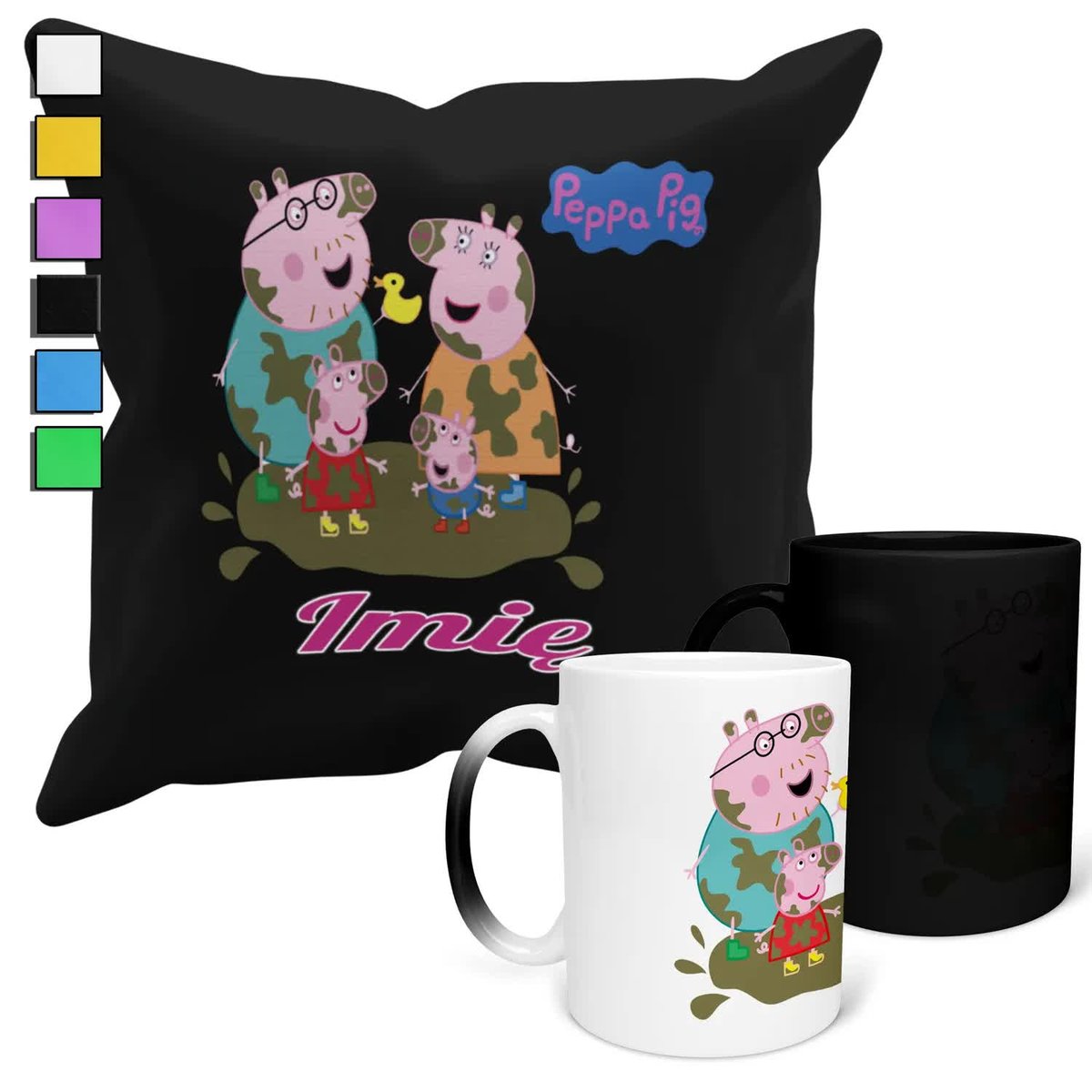 Zestaw Kubek Magiczny + Poszewka Z Poduszką- Bajki Dla Dzieci Prezent + Imi