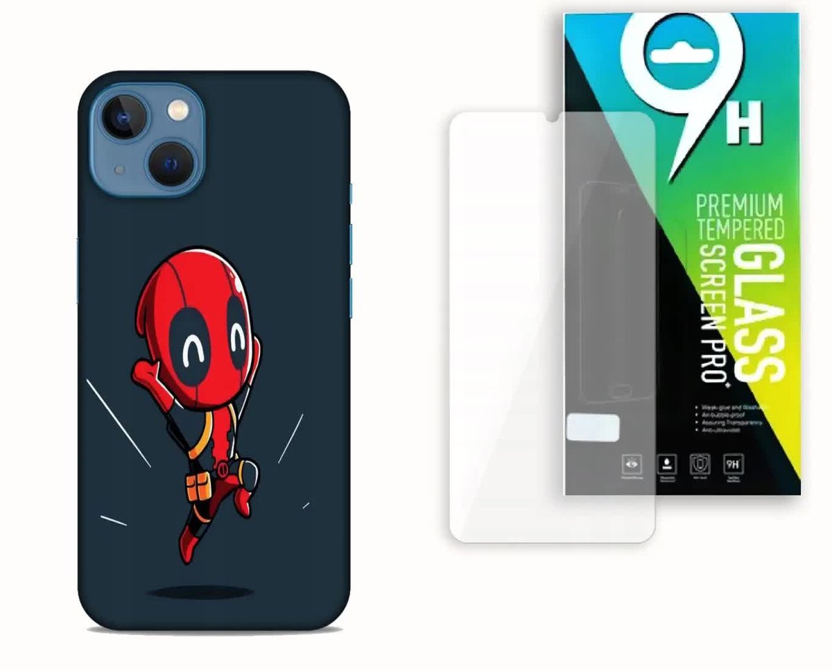 Etui Case Do Apple Iphone 13 + Szkło Hartowane- Wzór Spidey Bajki Marvel