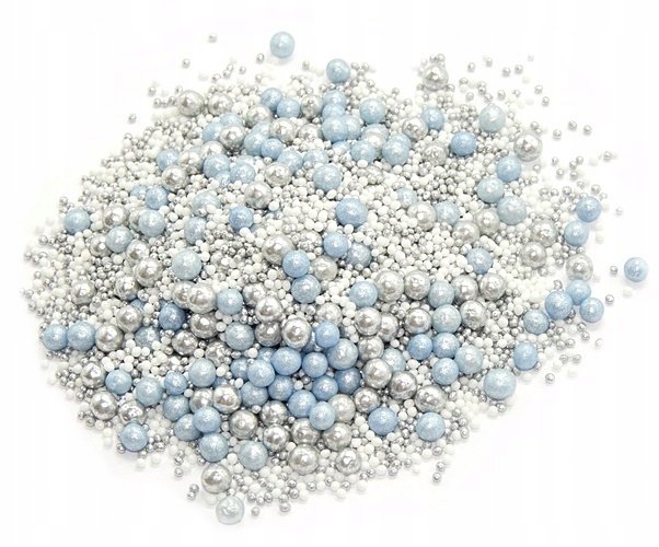 POSYPKA CUKROWA na tort PEREŁKI MACZKI dekoracje URODZINY ozdoby 50g