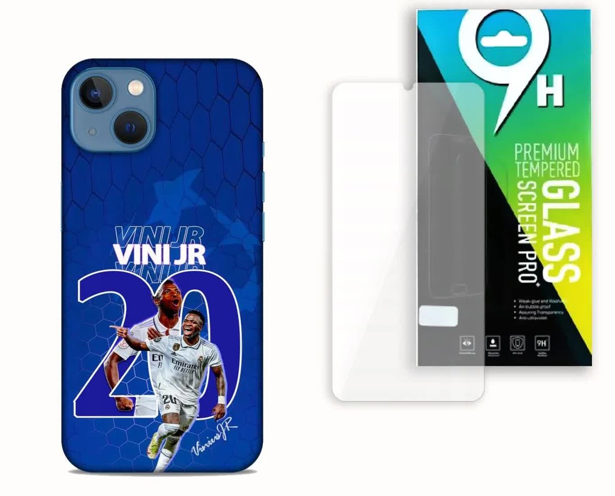 ZESTAW ETUI CASE + SZKŁO HARTOWANE DO APPLE IPHONE 14 - VINICIUS VINI REAL