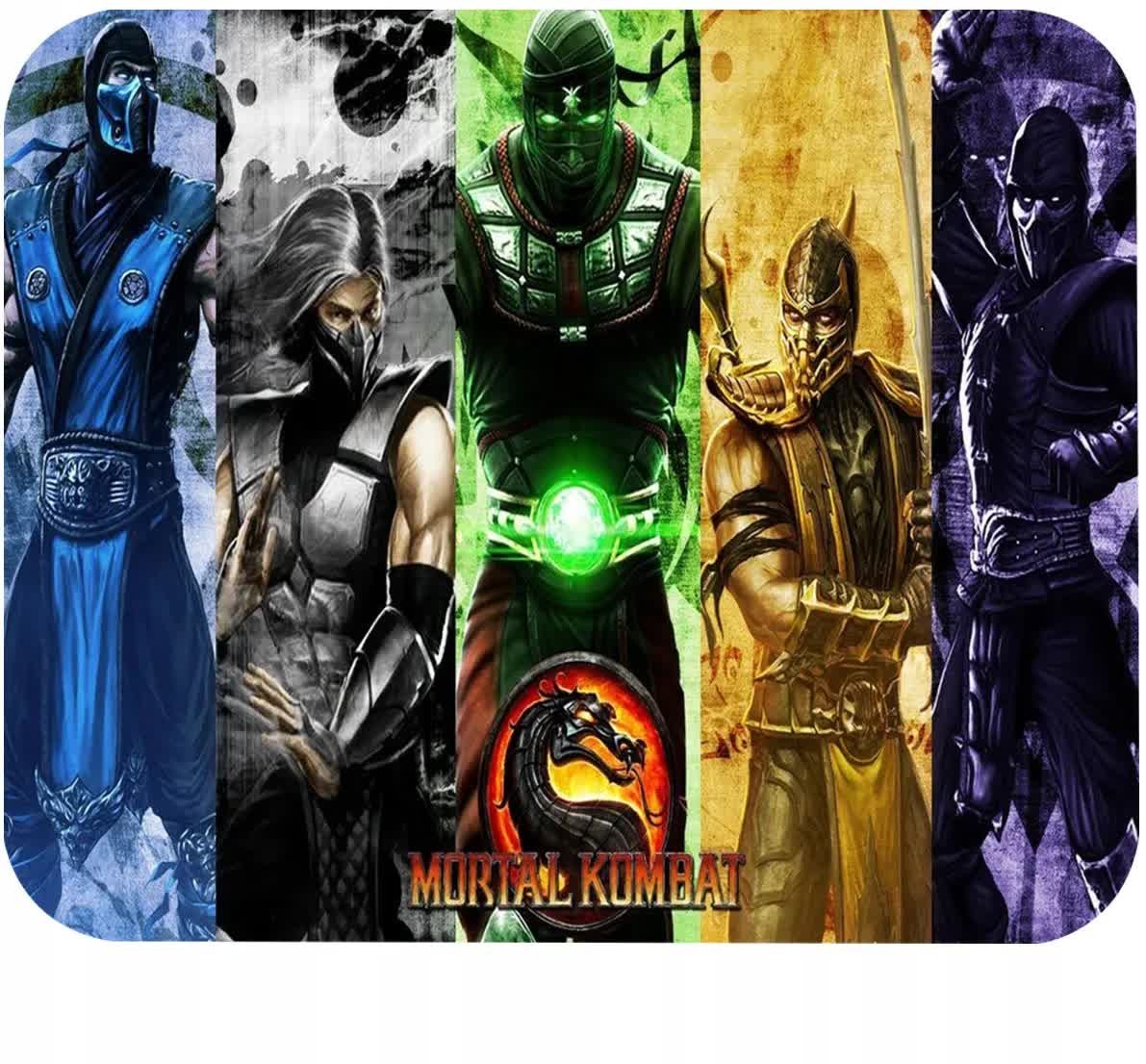 PODKŁADKA POD MYSZKĘ Z NADRUKIEM MORTAL KOMBAT GIERKI - TEKST -29X36