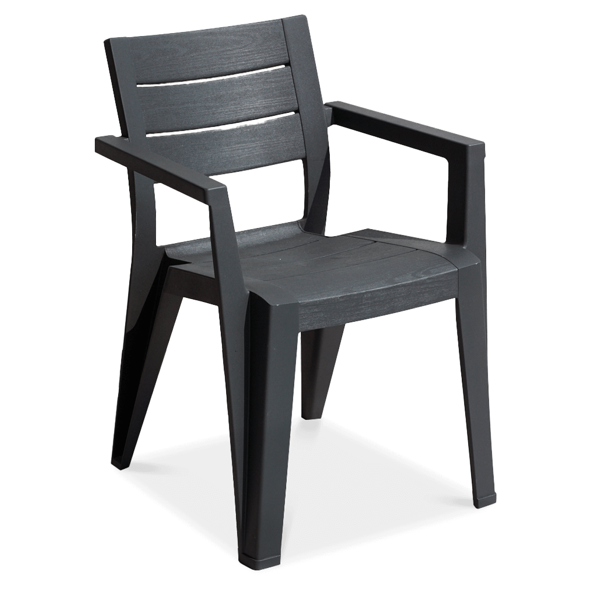 ALLIBERT Krzesło ogrodowe JULIE antracytowe