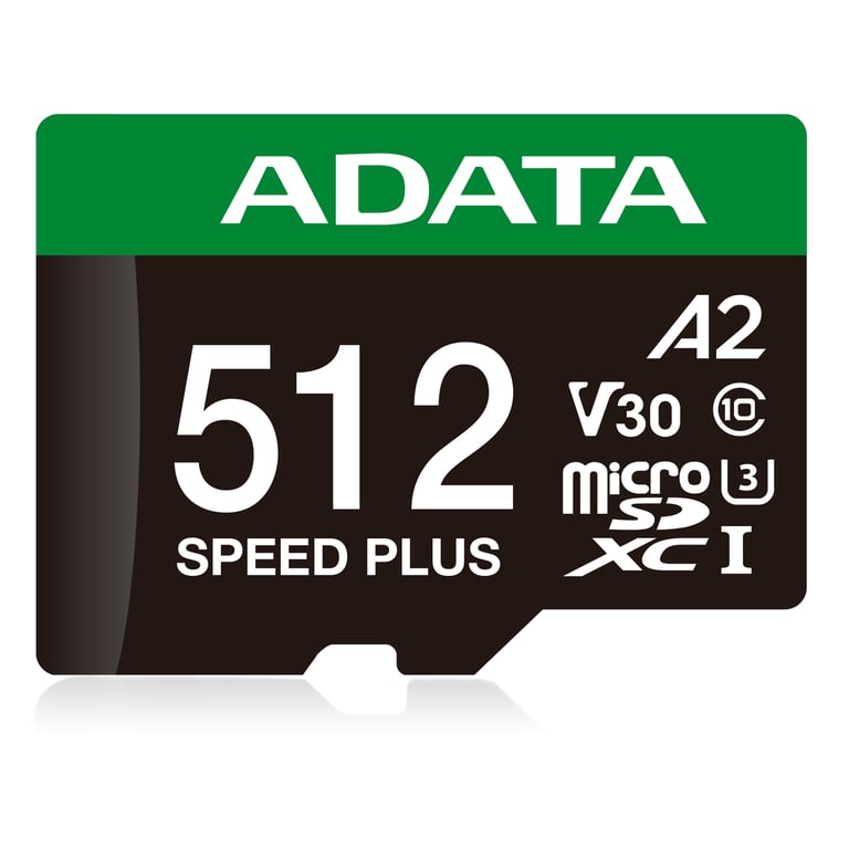 ADATA Speed Plus 512 GB MicroSDXC Klasa 10 UD512GUI3V30A2SP-RA1
