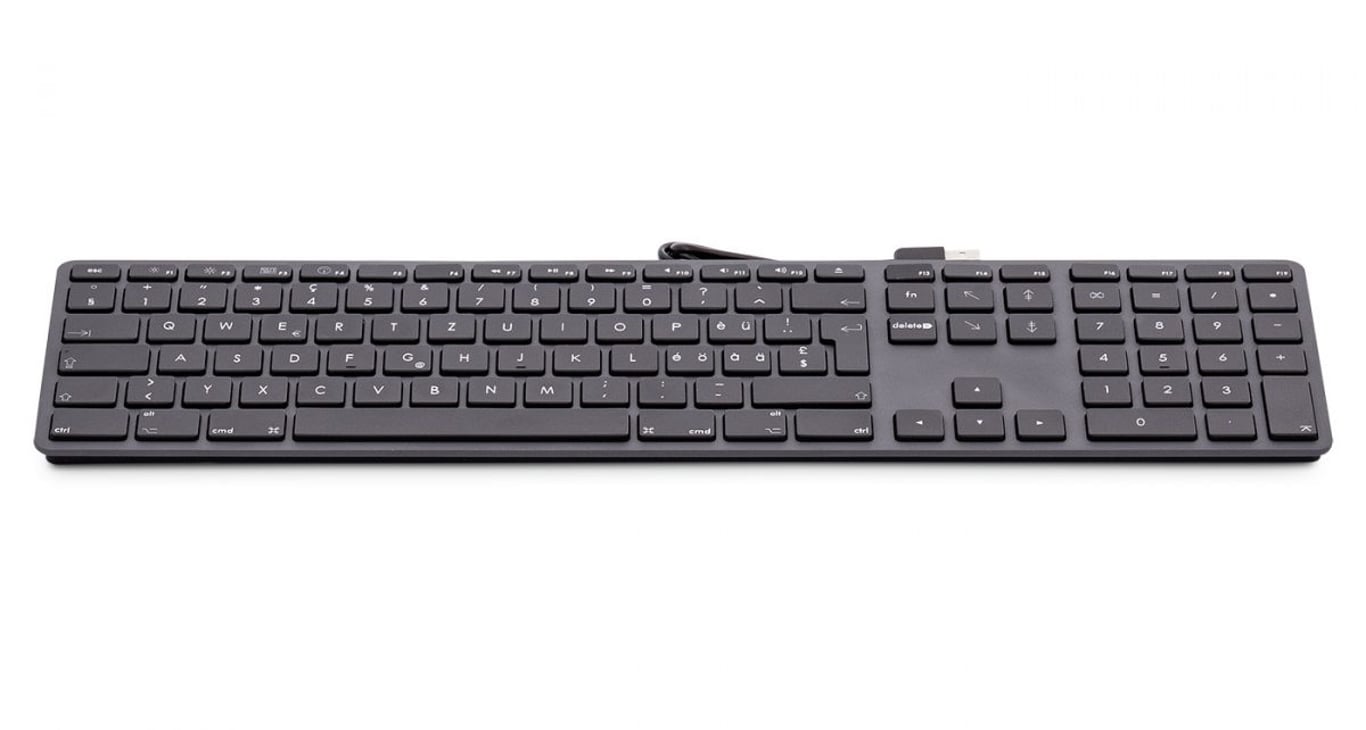 LMP KB-1243 klawiatura Uniwersalne USB Grecki Szary LMP-KB-1243-GR-SG