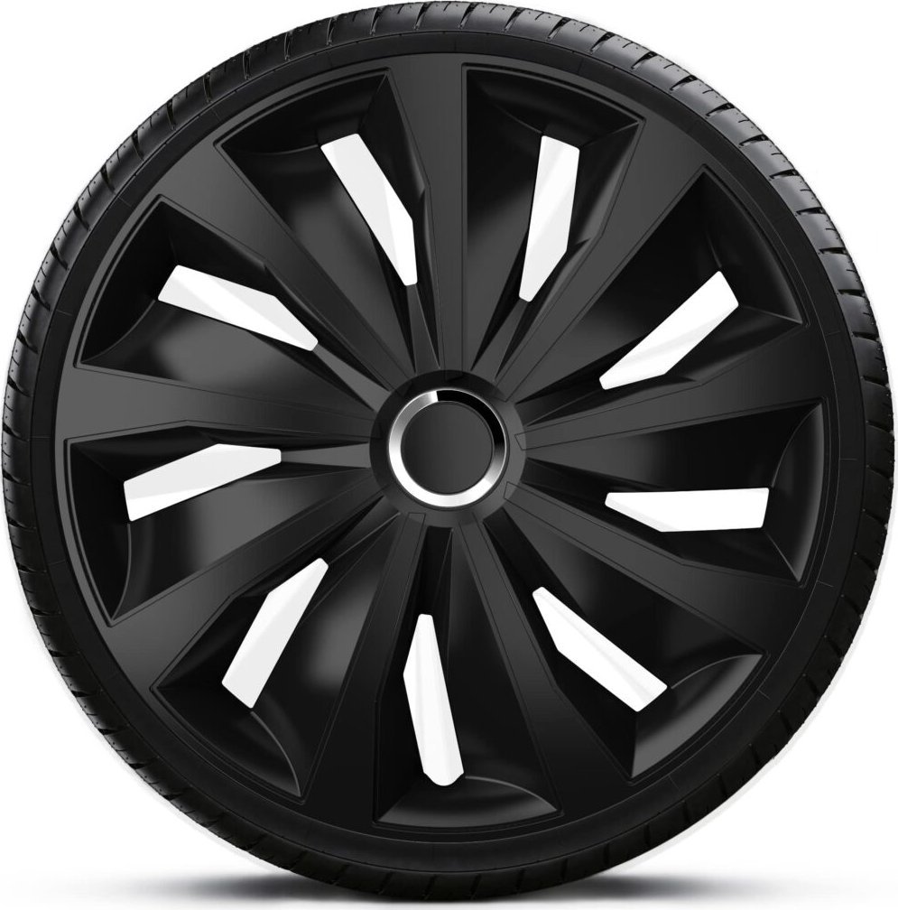 Komplet kołpaków na felgi stalowe Grip Pro Black 15 cali