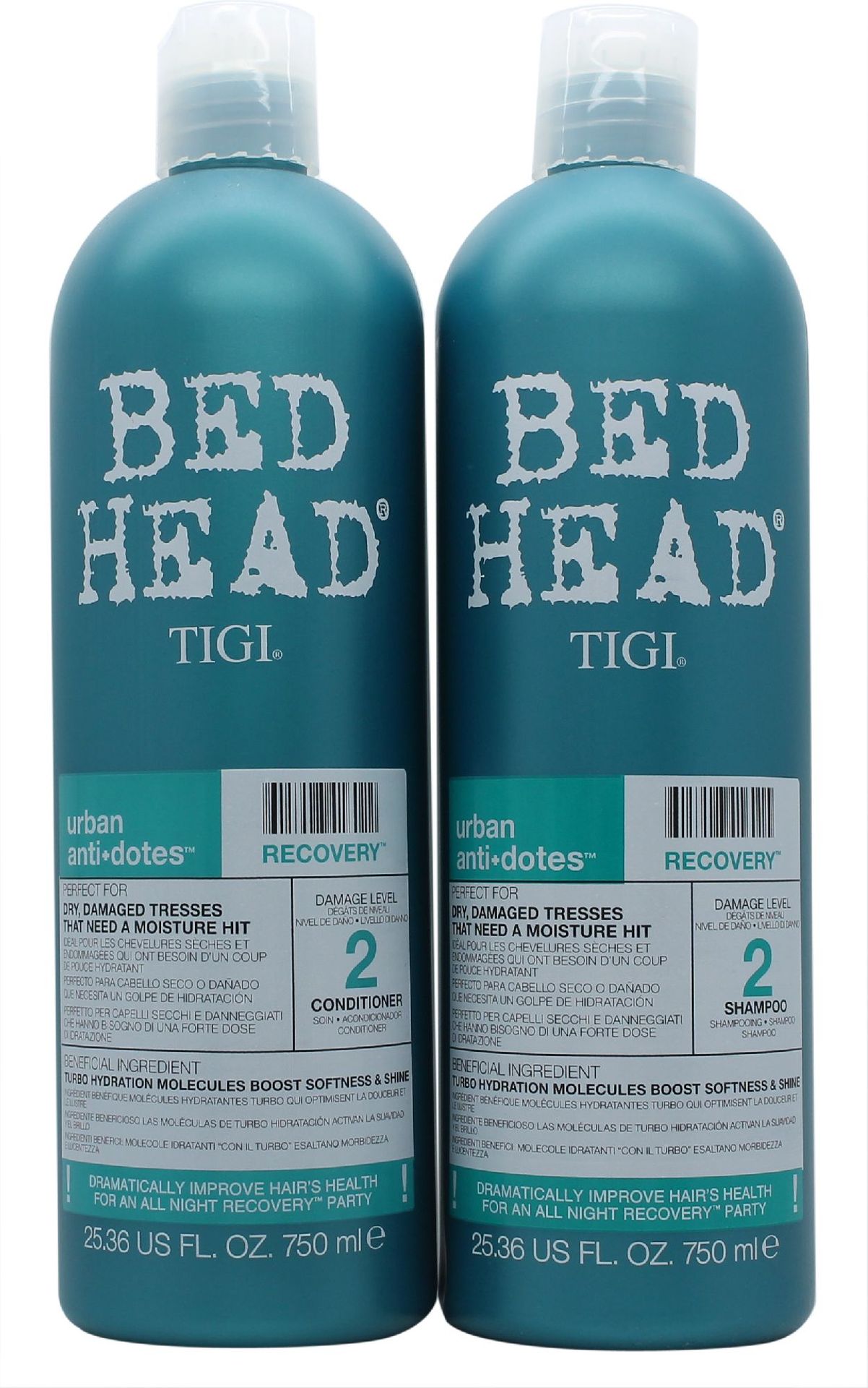 Tigi Bed Head Urban Antidotes Recovery Tweens W szampon 750ml + odżywka do włosów 750ml