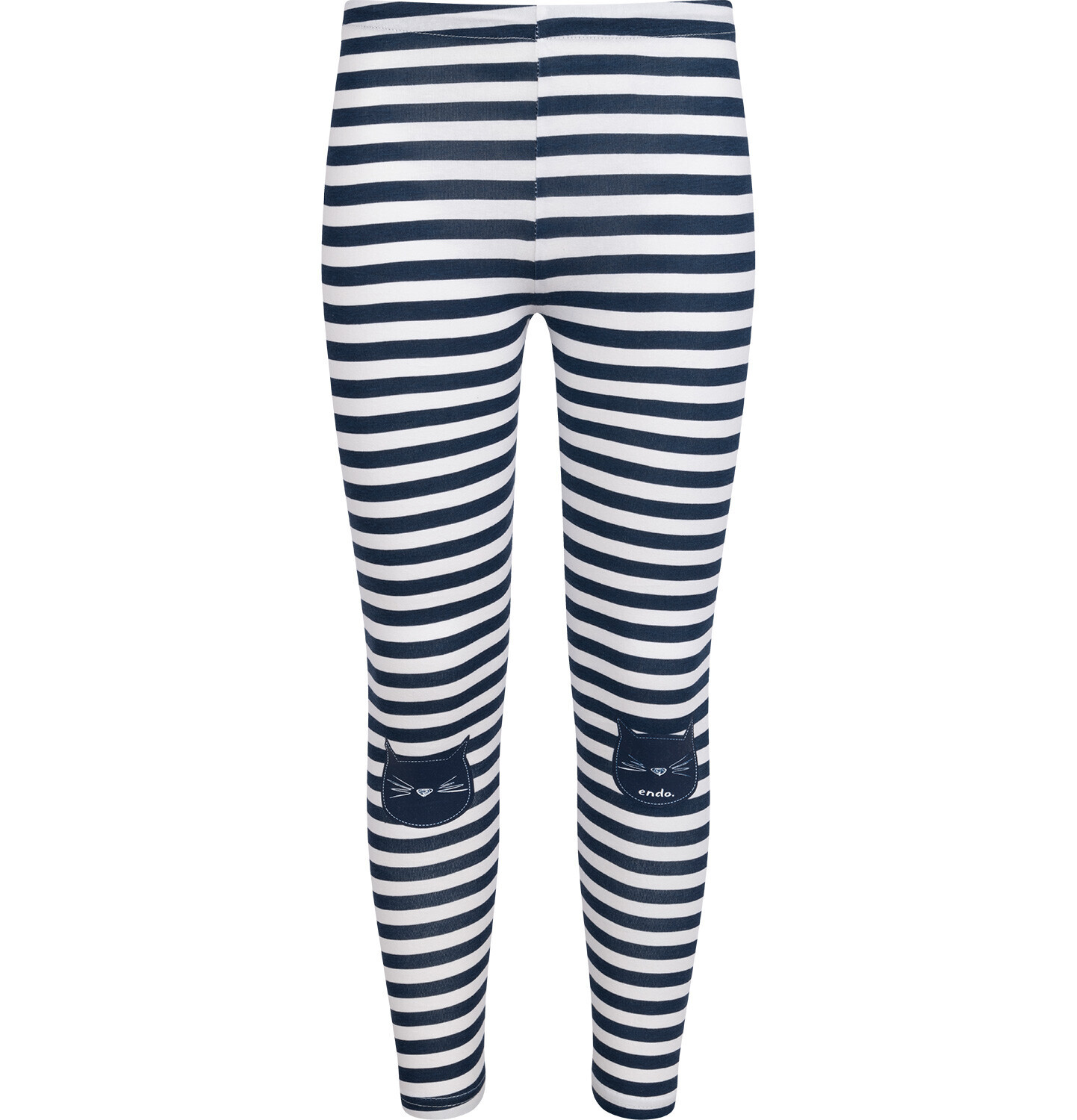 Legginsy dla dziewczynki, z motywem kota, w paski 3-8 lat
